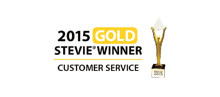 2015 Stevie Winner Customer Service Award