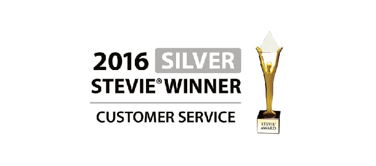 2016 Stevie Winner Customer Service Award