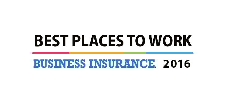 Best Place to Work - Business Insurance 2016 Award